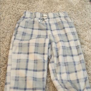 Harper Kids Pajama Bottoms in Blue and White Plaid